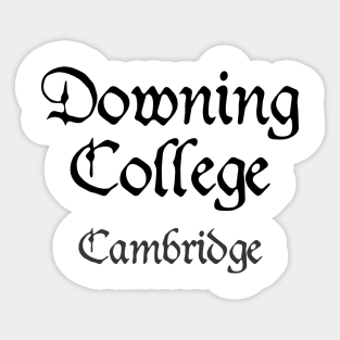 Cambridge Downing College Medieval University Sticker